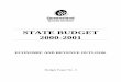 STATE BUDGET 2000-2001 - Queensland Treasury · 2017. 10. 23. · 2000 and 2000-01 respectively, and presents projections for key State economic variables over the medium term, to