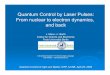 Quantum Control by Laser Pulses: From nuclear to electron ...online.itp.ucsb.edu/.../Manz_Barth_QuantumControl_KITP.pdfQuantum Control by Laser Pulses: From nuclear to electron dynamics,