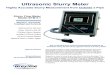 Ultrasonic Slurry Meter - TURKTICARET.Net...Ultrasonic Slurry Meter Highly Accurate Slurry Measurement from Outside a Pipe Slurry Flow Meter Model SFM 6.1 Displays, Transmits, Totalizes