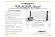 MINI-SCREEN System...MINI-SCREEN® System Safety Light Screen System Instruction Manual For Systems Using Control Module MSDINT-1 (Trip Output) or MSDINT-1L2 (Latch Output) with Removable