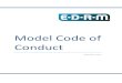Model Code of Conduct - EDRM · 2020. 10. 14. · EDRM Model Code of Conduct Principle 1 – Professionalism ‐ 1 ‐ Principle 1 ‐ Professionalism Principle Service Providers