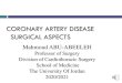 CORONARY ARTERY DISEASE SURGICAL ASPECTS Adult Cardiac Surgery: Ischemic Heart Disease (History) Claude