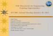 NSF Directorate for Engineering Funding Opportunities I/UCRC …13/SupFundingPoats.pdf · 2014. 2. 24. · NSF Directorate for Engineering Funding Opportunities I/UCRC Annual Meeting-January