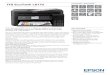 ITS EcoTank L6170 · 2021. 1. 7. · ITS EcoTank L6170 DATASHEET / BROCHURE This next generation 3-in-1 offers a range of connectivity options, automatic document feeder (ADF), double-sided
