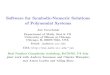Software for Symbolic-Numeric Solutions of Polynomial Systems · 2005. 8. 12. · (2) accurate computation of isolated singular solutions. Goal: explain symbolic-numeric aspects of