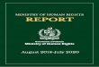 MINISTRY OF HUMAN RIGHTS REPORT Report...The Ministry of Human Rights (MoHR) has prepared this progress report to document the work undertaken by the MoHR between August 2018 and August