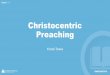 Christocentric Preaching - Equip Conference...His cruciform hermeneutic is a limited (but very logical!) post-eventum, post-crucifixion theological construct that does not respond