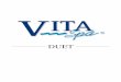 DUET - The Spa Works · 4 VITA SPA DUET tion before or during spa use may lead to unconsciousness with the possibility of drowning. e. Obese persons and persons with a history of