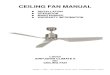 CEILING FAN MANUAL - Beacon Lighting · 2020. 7. 2. · 6) The fan should be mounted so that the blades are at least 2.3 meters above the floor for Europe. 7) The fan should be mounted