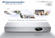 PT-LB80 Series - E Version · Panasonic’s new PT-LB80 Series LCD pro-jectors are ideal for anyone who wants an easy-to-use projector but doesn’t want to compromise on image quality