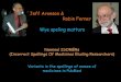 Jeff Aronson & Robin Ferner Wye speling mattursmedia.podcasts.ox.ac.uk/...29-medsci-cebm-aronson.pdf · Jeff Aronson & Robin Ferner Variants in the spellings of names of medicines