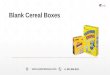 Eco Friendly blank cereal boxes in USA