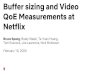 Buffer sizing and Video · 2020. 2. 10. · Buffer sizing and Video QoE Measurements at Netflix Bruce Spang, Brady Walsh, Te-Yuan Huang, Tom Rusnock, Joe Lawrence, Nick McKeown February