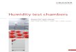 Humidity test chambers€¦ · 3 Humidity test chambers Series KBF Page 6 Series KBF P Page 9 Series KBF LQC Page 12 Series KMF Page 15 Options and Accessories Page 18 BINDER humidity