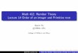 Math 412: Number Theory Lecture 14 Order of an integer and Primitive rootgyu.people.wm.edu/Fall2016/Math412/nt-lec14-note.pdf · 2016. 10. 14. · Gexin Yu gyu@wm.edu Math 412: Number