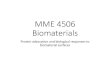 MME 4506 Biomaterialsmetalurji.mu.edu.tr/Icerik/metalurji.mu.edu.tr/Sayfa/MME... · 2016. 2. 25. · Heat exchangers, Ship bottoms ... tubes, vascular grafts, hip joint prostheses,