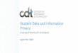 Student Data and Information Privacy - Center for Democracy and … · 2020. 9. 18. · Key Findings •Parent Concerns: Student data privacy and information security are mid-to low-level