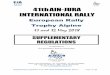41th AIN-JURA INTERNATIONAL RALLY€¦ · Supplementary regulation 41th AIN-JURA INTERNATIONAL RALLY Page 1 sur 34 41th AIN-JURA INTERNATIONAL RALLY European Rally Trophy Alpine 11111111