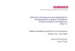 Effective Component and Application Development using the ......Communication, Navigation, Identification and Reconnaissance Effective Component and Application Development using the