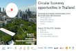 Circular Economy opportunities in Thailand · 2020. 5. 26. · Circular Economy opportunities in Thailand Rick Passenier Passenier@pacecreation.com +31643754207 Technology & innovation