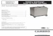 Owner’s Cambro Camtherm Manual7 Front Center Bumper 8 Front End Bumpers 9 Rear 5" (12,7 cm) Caster, Swivel with brake 10 Front 5" (12,7 cm) Caster, Rigid 11 Exhaust Fan 12 Rear Panel