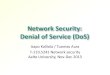 Network Security: Denial of Service (DoS)...^Battlefield 4 servers suffer DDoS attack (Geek.com / 18.11.2013) ^Healthcare.gov ZDoS Tool (Arbor Networks / 7.11.2013) ^Officials see