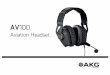 AV100 Aviation Headset - AKG...stem of the aircraft. In to determine the of the AV100. ceeding 85 es 85 l for ... Acoustics) ectr l frist. If this is sit tion ... or more uit diffe