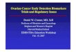 Ovarian Cancer Early Detection Biomarkers Trials and ......ovarian cancer cases from controls. • Eight biomarkers had the highest diagnostic power including: CA 125, CA 19-9, EGFR,