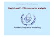 Basic Level 1. PSA course for analysts - IAEA...Event tree modelling Special aspects of scenario development Operator actions in the accident sequence Treatment of dependencies in
