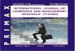 Primax International Journal of IJCMR VOLUME No...Primax International Journal of Commerce and Management Research Online ISSN: 2321-3612 Vol.IV, Issue No.4 January - March 2017 Page