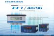General Catalog - Horiba...HR-480P HR-200 HR-200RT Best for pure water/boiler water drainage recovery control Responds to various types of temperature compensation Measures ultrapure