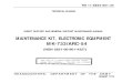 MAINTENANCE KIT, ELECTRONIC EQUIPMENT MK-733/ARC-54 · The voltage is applied to the SM-349/ARC-54 through pin e of jack J101 and pin 18 of plug P4 to POWER switch S2. Setting switch