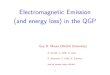 Electromagnetic Emission (and energy loss) in the QGP · 2004. 1. 21. · Electromagnetic Emission (and energy loss) in the QGP GuyD.Moore(McGillUniversity) P.Arnold,L.Yaﬁe,S.Jeon,