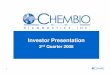 CEMI Presentation 6 02 08 [Read-Only] · 2017. 10. 6. · 5 Chembio: Infectious Disease Segment of POCT Globalization is spreading diseases at a faster pace, increasing need for testing
