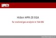 Hiden HPR-20 EGA · 2020. 8. 21. · The Hiden HPR-20 EGA is configured for continuous analysis of gases and vapours from thermogravimetric analysers (TGA). Operating to 200°C, the