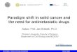 Paradigm shift in solid cancer and the need for antimetastatic drugs · Affordable cancer care. Fernandes M, Brábek J. Lancet Oncol. 2012 13(1):e2-3. Affordable cancer care: pipedream