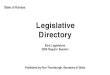 Legislative Directory - Kansas Secretary of State · 2009. 3. 27. · United States Senators 1 Name/Kansas District Offices Washington, D.C. Address Phone Party Term Expires . Pat