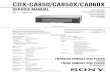 CDX-CA850/CA850X/CA860Xdl.owneriq.net/a/a5df8509-fd92-44dc-a6fe-9f767e23d99c.pdf · CDX-CA850X/CA860X AEP Model UK Model CDX-CA850 CDX-CA850/CA850X/CA860X AUDIO POWER SPECIFICATIONS