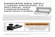 BARKMAN BBQ GRILL LIQUID PROPANE TO NATURAL GAS … · 2020. 5. 11. · Sunstone manual for grill plastic shims 1 tube of landscape glue gloves instruction guide landscape design
