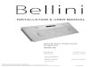 INSTALLATION & USER MANUAL - Bellini Appliances...Installation & User Manual 1 INSTALLATION (VENT OUTSIDE) MOUNTING OF THE V-FLAP If the rangehood does not have an assembled V-flap