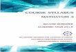 Course Syllabus Mathayom 3 Second Semester, Academic ......Course Syllabus Mathayom 3 Second Semester, Academic Year 2018 P a g e | 2 Goals/ Expected Learning Outcomes The students