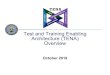 Test and Training Enabling Architecture (TENA) Overview · 2019. 10. 15. · 5 TENA at a Glance What does TENA enable? Interoperability between inter-and intra-range assets Elimination