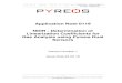 Application Note 0119 NDIR - Determination of ... · Doc. No. AN0119 Ver. 01 Doc. Title NDIR Gas – Determination of Linear Coefficients - 2 - Proprietary content property of Pyreos