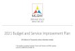 2021 Budget and Service Improvement Plan · 2020. 10. 22. · 2021 Budget and Service Improvement Plan 15 Category 2019 Actual 2020 Budget 2020 Proj 2021 Budget Operating Revenue
