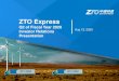 ZTO Expresszto.investorroom.com/download/ZTO_IR+Presentation+Deck+Q... · 2020. 8. 27. · shareholders of ZTO ⚫ZTO provides a well-established network partner entry and exit mechanism