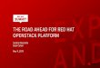 OPENSTACK PLATFORM THE ROAD AHEAD FOR RED HAT · Sandro Mazziotta Sean Cohen May 9, 2019. WHAT YOU WILL LEARN IN THIS SESSION PRODUCT ROADMAP 15 MINS RED HAT OPENSTACK USE CASES 15