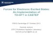 Forces for Electronic Excited States: An Implementation of TD … · 2013. 10. 3. · Forces for Electronic Excited States: An Implementation of TD-DFT in CASTEP ESDG Cambridge 2nd