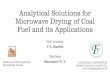 Analytical Solutions for Microwave Drying of Coal Fuel and ... · V. A. Karelin DScTech Salomatov Vl. V. 12th ECCRIA CONFERENCE Cardiff University, Cardiff, UK. 5th-7th September