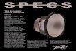 The Scorpion Series Speakers - Peavey Electronics · 2011. 10. 18. · PEAVEY ELECTRONICS The Scorpion® Series Speakers Scorpion ® S - 10825 - 8 Ohm 00013770 Scorpion ® S - 12825