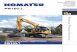 PW160-7 - Sigma PlantWith its newly developed Komatsu ECOT3 engine, the PW160-7 signiﬁ cantly reduces hourly fuel consumption through highly efﬁ cient techniques for matching the